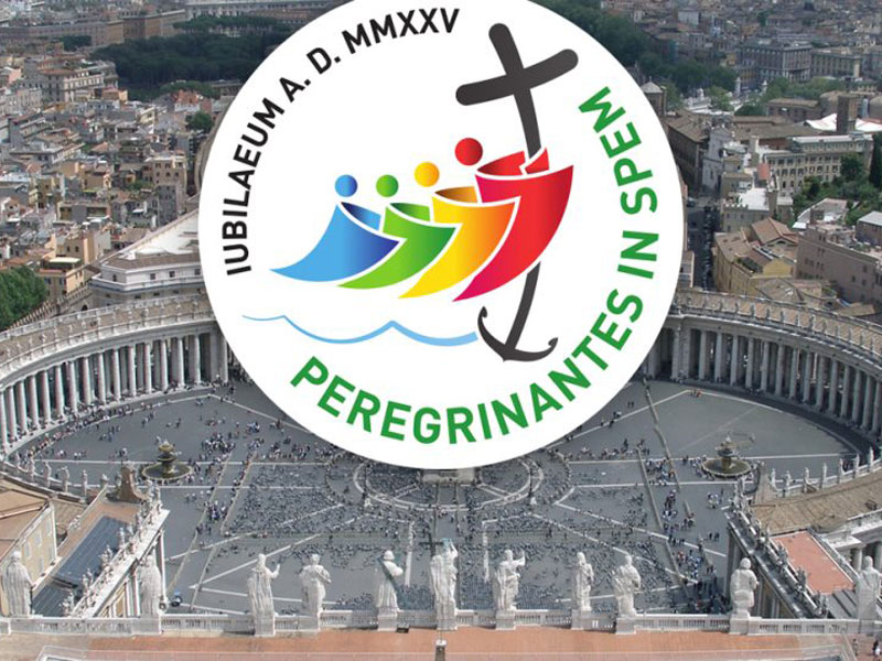 Logo Giubileo 2025 e piazza San Pietro - Sito