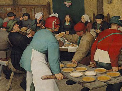 Il Banchetto nuziale di Pieter Bruegel (Wikimedia commons)