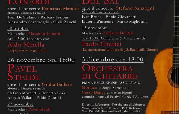 26 novembre – Pavel Steidl all’Asteria per “Corde d’autunno”