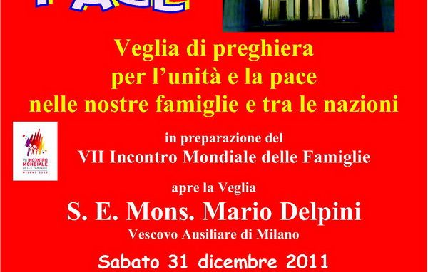 Preghiera per la pace e le famiglie da Milano a Roma