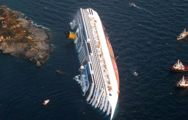 Costa Concordia: improvvisamente il buio