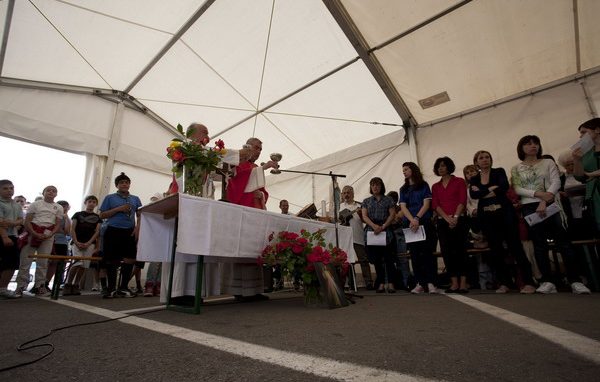 La Caritas in prima linea <br>nei luoghi del terremoto