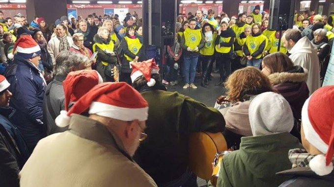 Natale, cena della Vigilia per i senzatetto nel mezzanino Mm1 Porta Venezia