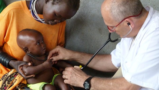 Paolo Franceschi medico milanese in Sud Sudan con il Cuamm