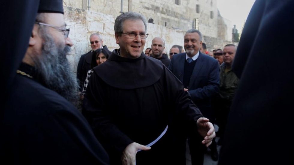 Padre Francesco Patton, custode di Terra Santa (Foto: AFP/SIR)