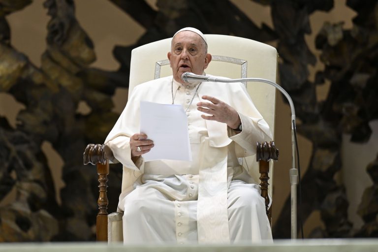 Papa Francesco in udienza generale nell'Aula Paolo VI il 29 novembre 2023 (Foto Vatican Media/SIR)