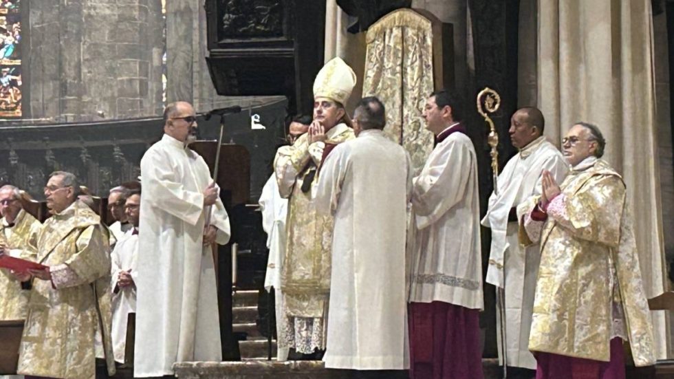 Un momento della celebrazione in Duomo