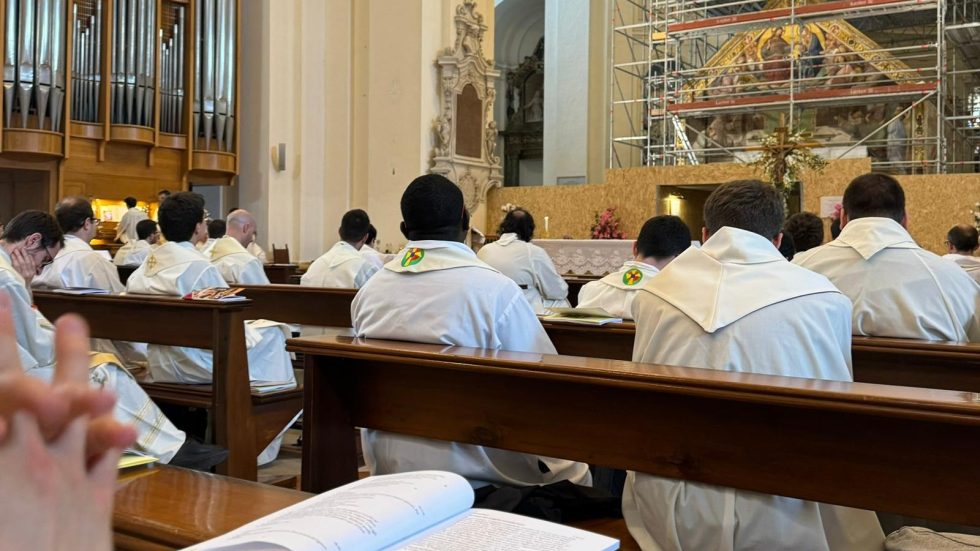 I sacerdoti del primo decennio di ordinazione alla Porziuncola ad Assisi
