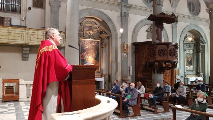 don Maurizio Corbetta ha celebrato la Messa a Cortona, al termine del pellegrinaggio per la beatificazione