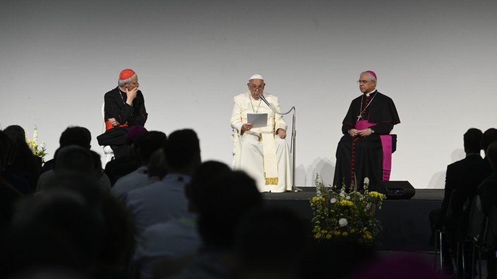L'intervento del Papa a Trieste (foto Siciliani / Gennari / Sir)