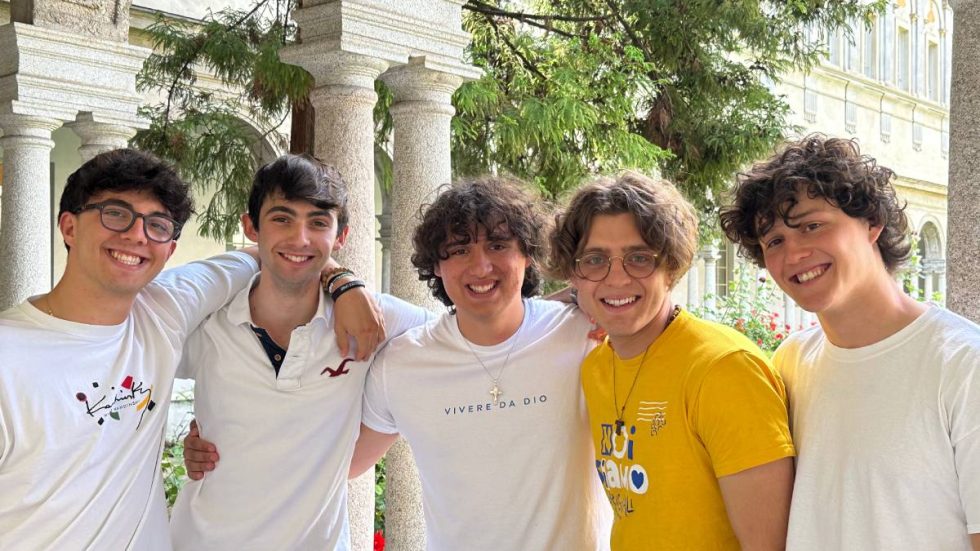 Da sinistra, Jacopo Parrotta (ISSRM), Filippo Tosatto (FTIS), Luca Morgante (ISSRM), Pietro Laguardia (ISSRM) e Davide Cozzani (ISSRM)