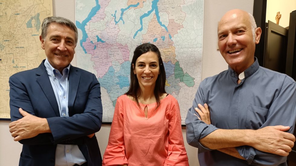 Luciano Gualzetti, Erica Tossani e don Paolo Selmi