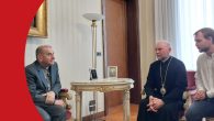 Mons. Delpini incontra in udienza privata il vescovo greco-cattolico Vasyl Tuchapets di Kharkiv