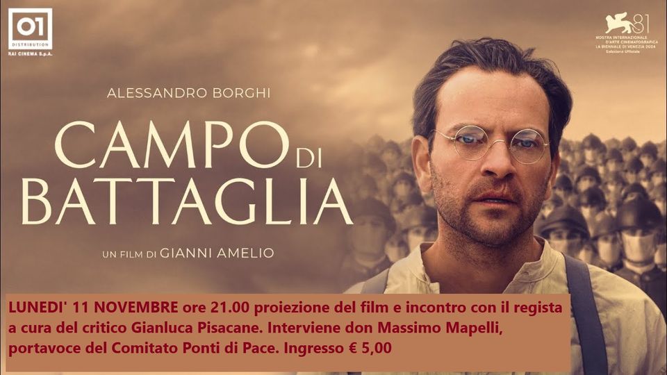 Gianni Amelio a Cesano Boscone per presentare il suo ultimo film «Campo di battaglia»