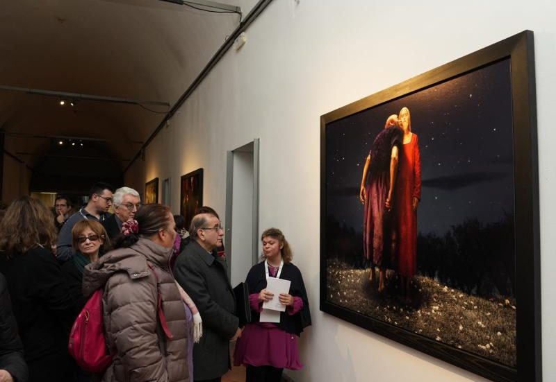 L'Arcivescovo al Museo diocesano con una guida con disabilità