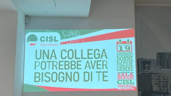 Contro la violenza sulle donne, la Cisl forma nei luoghi di lavoro